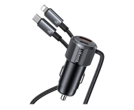 USAMS Ładowarka samochodowa 66W 1xUSB-A 1xUSB-C + kabel 2w1 - 1490525 - zdjęcie 2
